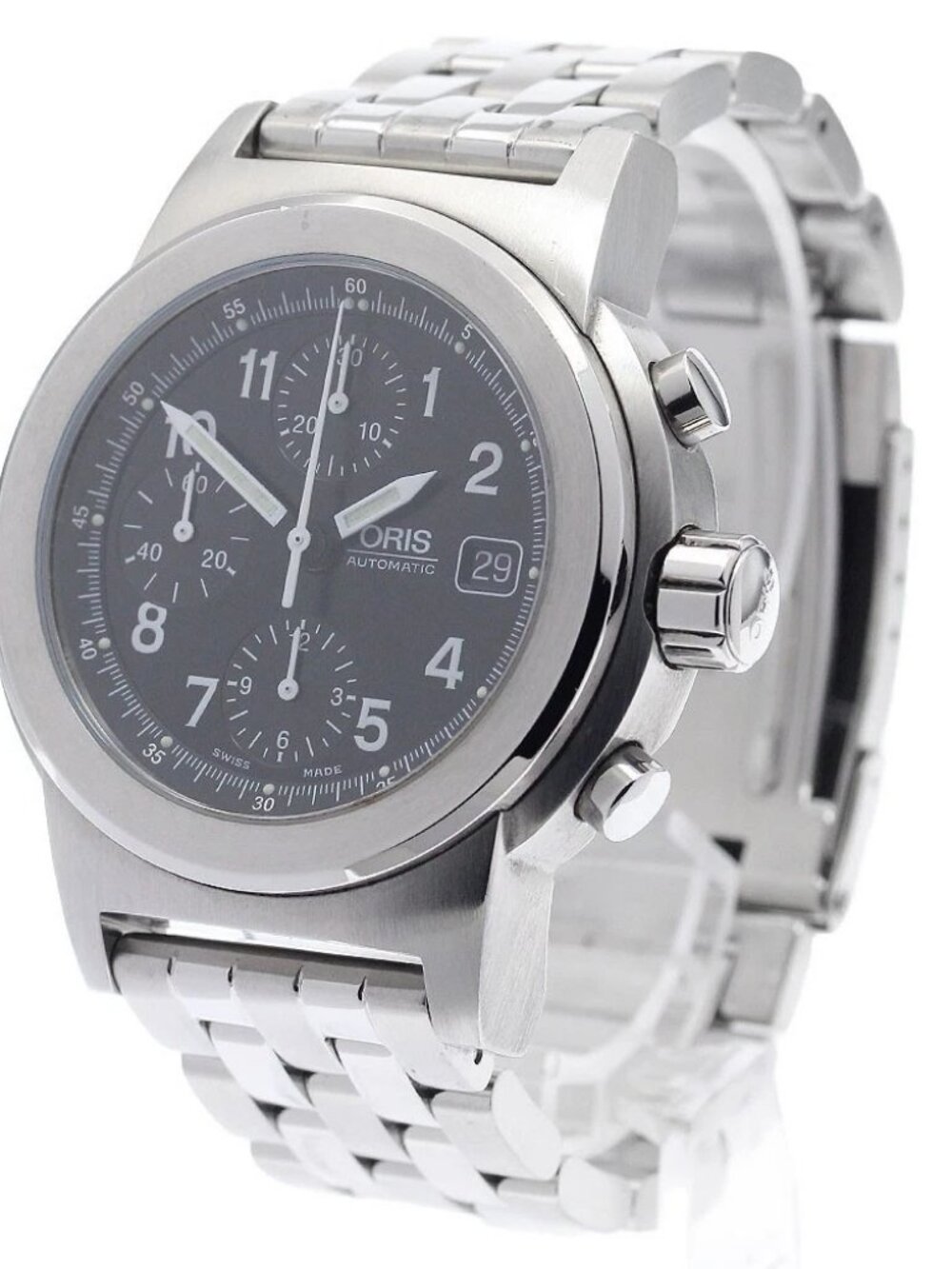 ORIS Big crown 7511 Date Chronograph black Dial Automatic Men's Watch_945871